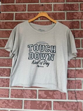 Grown 'Touch Down' Gray Graphic Tee